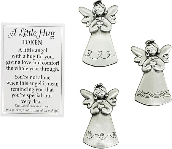 Ganz A Little Hug Angel Token Charm with Prayer Card  #ER26929