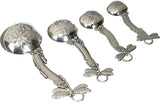 Ganz 4-Piece Set Silver Dragonflies Measuring Spoon #ER21716