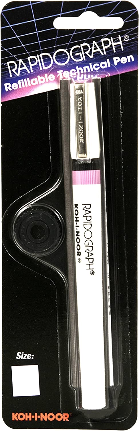 Koh-I-Noor .18mm Rapidograph Technical Pen, Proprietary Nib #3165.4Z
