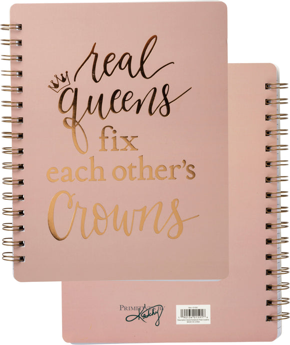 Primitives by Kathy Spiral Notebook - Real Queens Fix Other's Crowns #101591