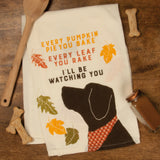 Primitives by Kathy 28"x28" Kitchen Towel - Pie You Bake Watching You Dog #103925