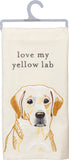 Primitives by Kathy 20"x26" Kitchen Towel - Love My Yellow Lab #104642
