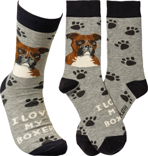 Primitives by Kathy Socks - I Love My Boxer #105020