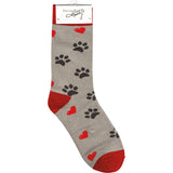 Primitives by Kathy Box Sign & Sock Set - Love And A Dog #105536