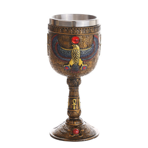 Pacific Giftware 7oz Egyptian Winged Horus Falcon Goblet #11943