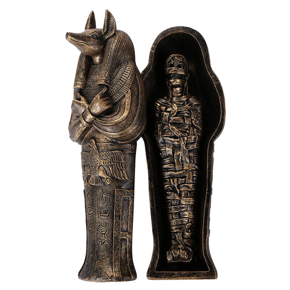 Pacific Giftware Anubis Sarcophagus Coffin w/Mummy Insert #12527