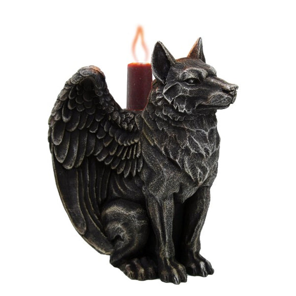 Pacific Giftware Wolf Gargoyle Candle Holder #12991