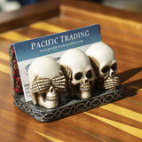Pacific Giftware No Evil Skull Card Holder #14153