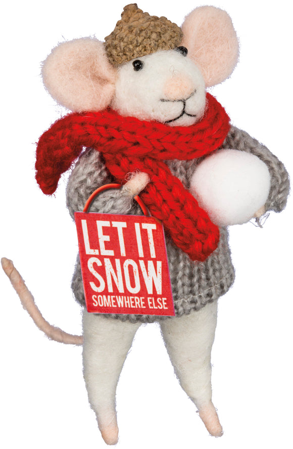 Primitives by Kathy Critter - Let It Snow Mouse #33594