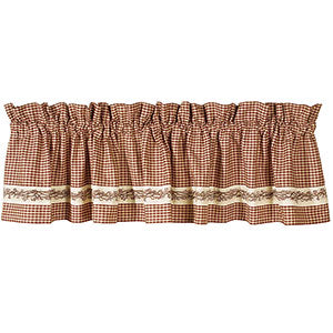 Country House Collection Burgundy Berry Vine Valance #35008, 72 x 14"