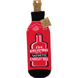 Primitives by Kathy Bottle Sock - White Christmas I'll Drink Red #38695