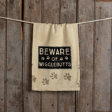 Primitives by Kathy 28"x28" Kitchen Towel - Beware Of Wigglebutts #39361