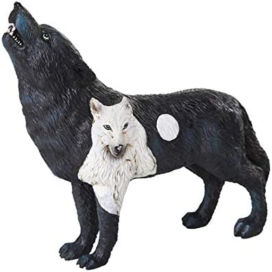 Pacific Giftware Spirit Collection Dark Moonlit Night Black Wolf Figurine #12110