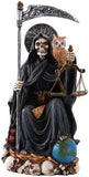 Pacific Giftware 9" Santa Muerte Saint of Holy Death Seated Statue, Black #11550
