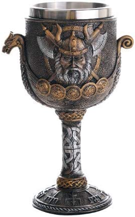 Pacific Giftware 8oz Viking Warrior Ship Goblet #11858