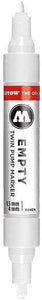 Molotow ONE4ALL Acrylic Twin Empty Pump Marker, 1.5mm and 4mm Nibs #211.013