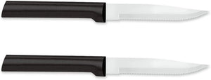 Rada Cutlery 7-3/4" Serrated Steak Knife, Black Handle #W205