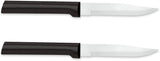 Rada Cutlery 7-3/4" Serrated Steak Knife, Black Handle #W205