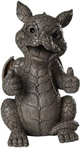 Pacific Giftware 10" Thumbs Up Dragon Garden Display Stone Finish#12242