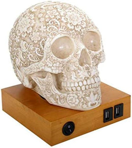 Pacific Giftware Floral Skull Home Lamp #Y9168