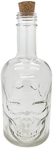 Pacific Giftware 30oz  Glass Skull Face Decanter #12310
