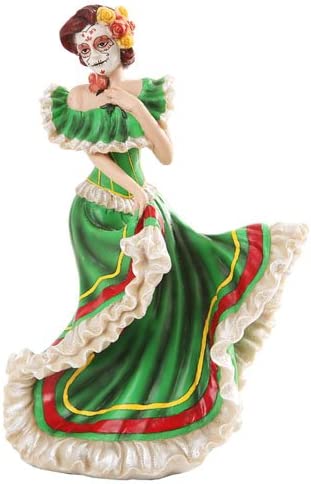 Pacific Giftware Day of The Dead Green Salsa Dancer #10712