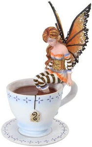 Pacific Giftware 6.25" Warm Toes Fairy in Tea Cup #10182