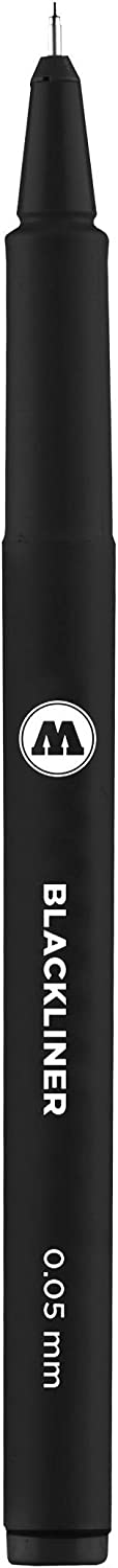 Molotow Blackliner Pen .05mm Tip, Black #703.201 (0.05mm)