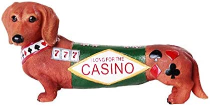 Pacific Giftware Casino Long Shot Dachshund Figurine #12117