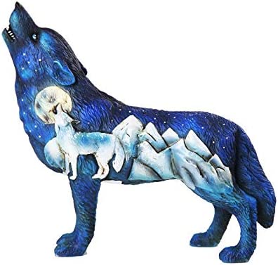Pacific Giftware The Wolf Spirit Frost Mountain Figurine #12108