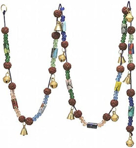 India Arts Brass Bells with Colorful Beads #BS019