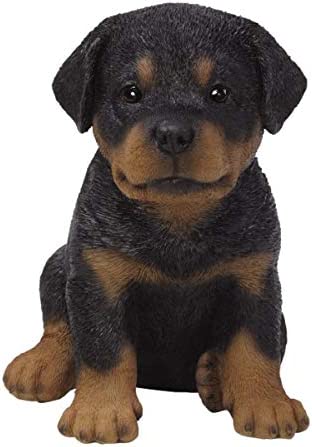 Pacific Giftware Tan Rottweiler Puppy Figurine #13074