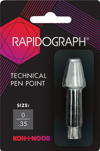 Koh-I-Noor Rapidograph Replacement Point, .35mm #72D.Z