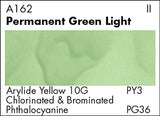 Grumbacher Academy Watercolor Paint, 7.5ml, Permanent Green Light #A162