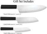 Rada Cutlery Chef Select Gift Set, Black Handles #G257