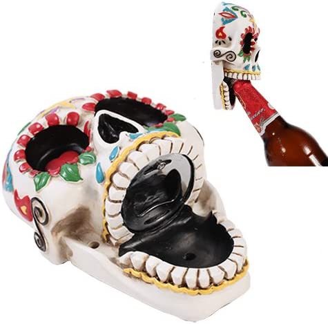 Pacific Giftware Day of The Dead Skull Wall Mounted Bottle Opener #10845