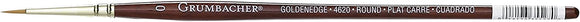 Grumbacher Goldenedge Round Watercolor Brush, Synthetic Bristles, Size Z #4620.Z