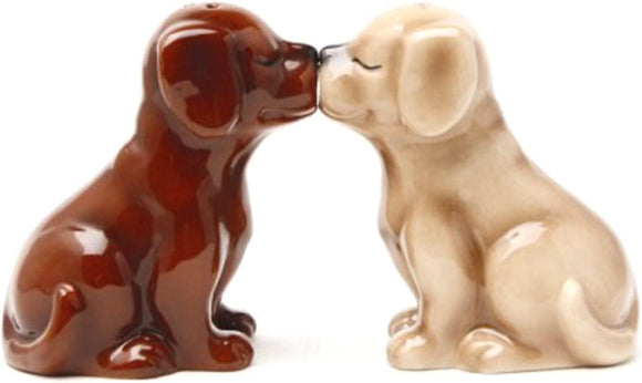 Pacific Giftware Blond/Chocolate Labrador Salt and Pepper Shakers Set #8362