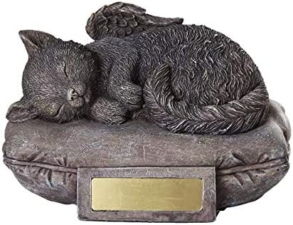 Pacific Giftware Pet Memorial Angel Cat Sleeping On Pillow Cremation Urn #12238