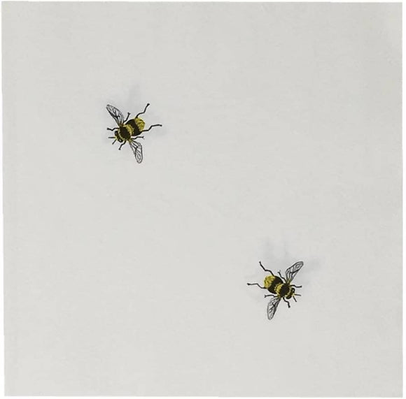 One Hundred 80 Degrees Bees Paper Lunch and Dinner Napkins #EM0829, 20 count