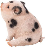 Pacific Giftware Baby Piglet Sitting Statue #13084