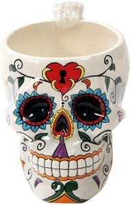 Pacific Giftware D.O.D. Skull Mug Cup White Tribal #11035