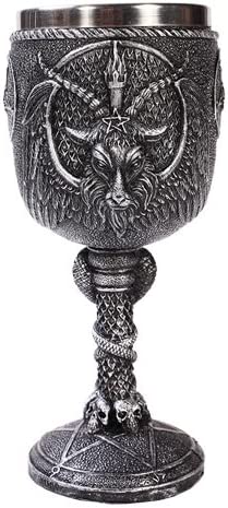 Pacific Giftware Baphomet Horned God Goat Skull Ritual Goblet #11047