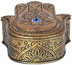 Pacific Giftware Hamsa Golden Box #12821