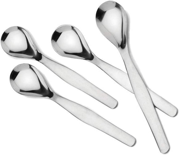 RSVP International Stainless Steel Egg Spoon, Set of 8 #EG-SPN