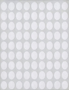Maco 1/2 x 3/8" Multi-Purpose Labels, White Oval #MMO-806