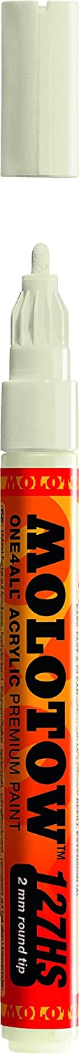 Molotow ONE4ALL Acrylic Paint Marker, 2mm, Nature White #127.235