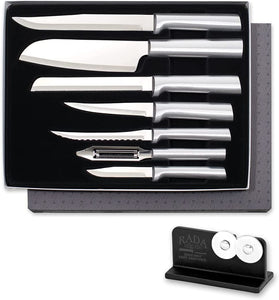 Rada Cutlery 7-pc Starter Gift Set Plus Knife Sharpener