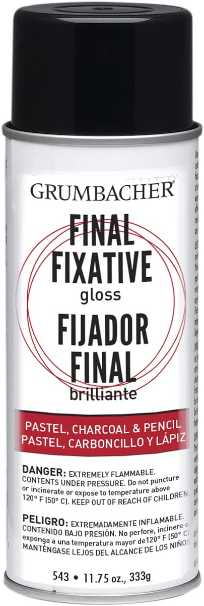 Grumbacher Final Fixative Gloss Spray, 11-3/4oz Can #543 – ConceptWares.com