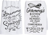 Primitives by Kathy 28"x28" Kitchen Towels Grammy Towel Set, Bundle of 2